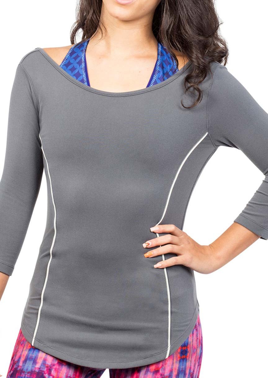 Slate Raglan Top